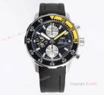 Replica IWC Aquatimer Chronograph Black Yellow Bezel Asia 7750 Watch 44mm